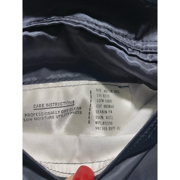 BROOK'S BROTHERS Men's Gray 100% Pure Wool Herringbone Blazer Size 40/34 - Picture 6 of 11